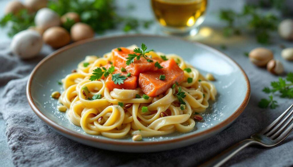 Paccheri con salmone e pistacchi: il primo piatto più cremoso della stagione fredda