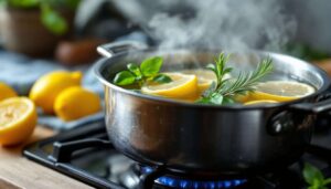 Bollire buccia di limone, basilico e rosmarino: ecco perché lo consigliano e a cosa serve