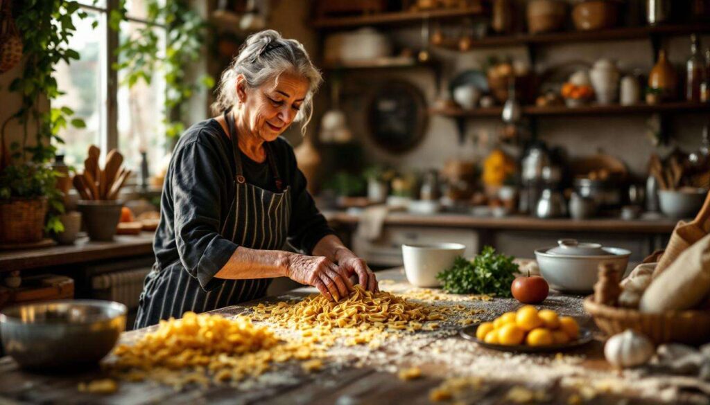 La cucina tradizionale emiliana: l'osteria dove preparano la pasta fresca come ai vecchi tempi