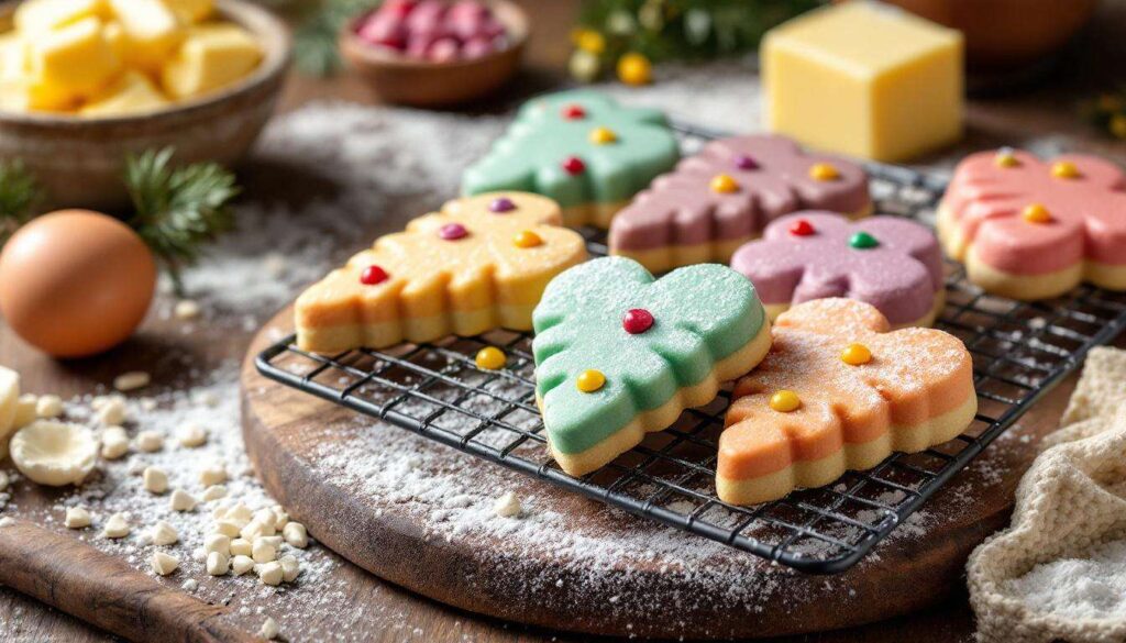 Biscotti natalizi di frolla montata: colorati e super friabili