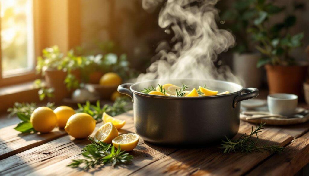 Far bollire bucce di limone, alloro e rosmarino: perché lo consigliano e a cosa serve