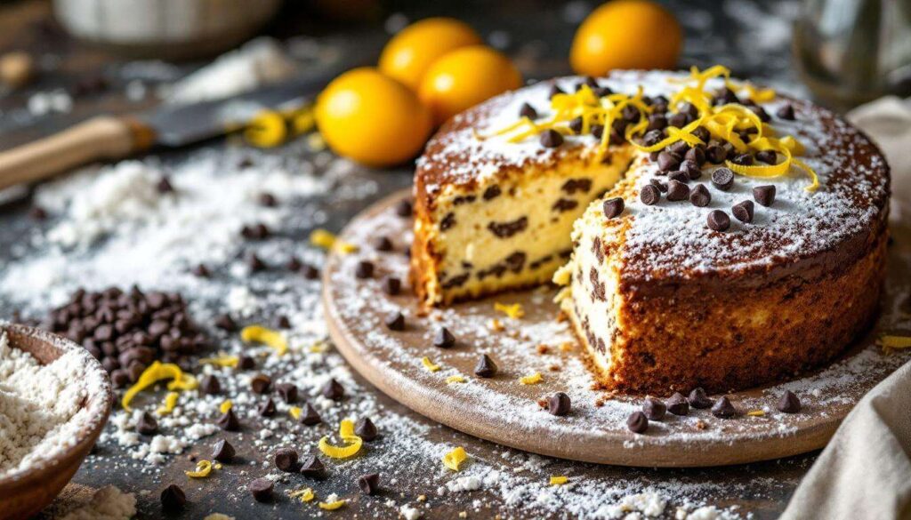 Torta Piumino con ricotta e cioccolato: dolce ricetta facile e golosa