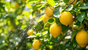 Spruzzare acqua con bicarbonato sulle foglie del limone: perché funziona e a cosa serve