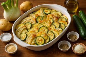 Finocchi Zucchine e Patate al Forno “Contorno Facile