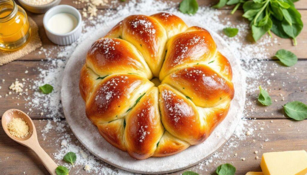 Stella di brioche ricotta e spinaci: soffice, dorata e ideale da condividere