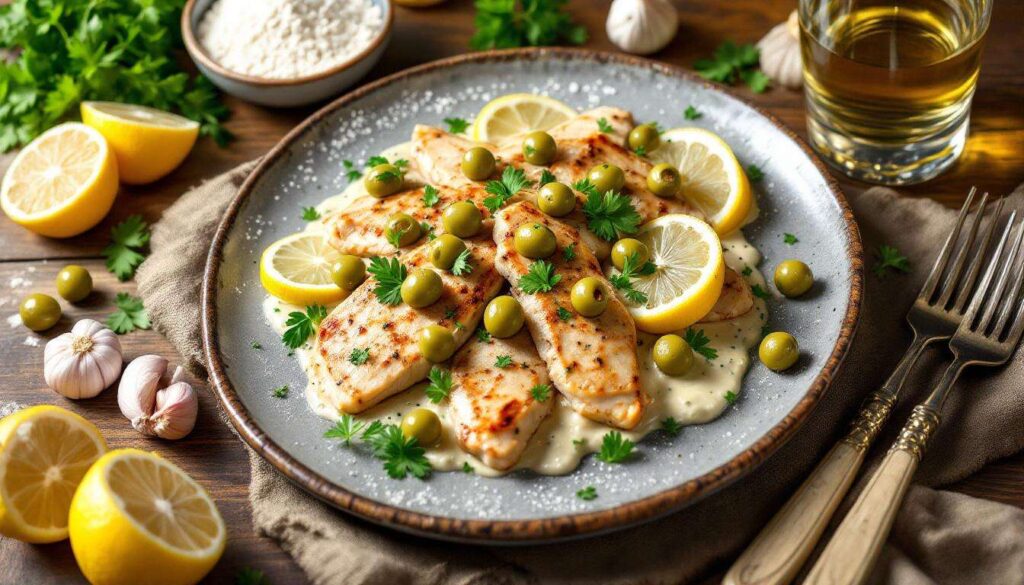 Scaloppine di pollo alle olive e limone: pronte in padella con una cremina deliziosa
