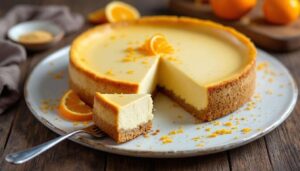Cheesecake all'arancia al forno: base croccante e crema morbida, senza difficoltà