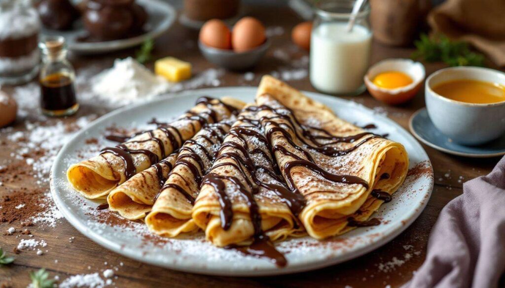 Assaporare il risveglio perfetto: crepes al cioccolato per una colazione da favola