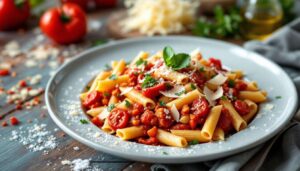 Penne alla diavola: sugo piccante con peperoni, pronto in 20 minuti