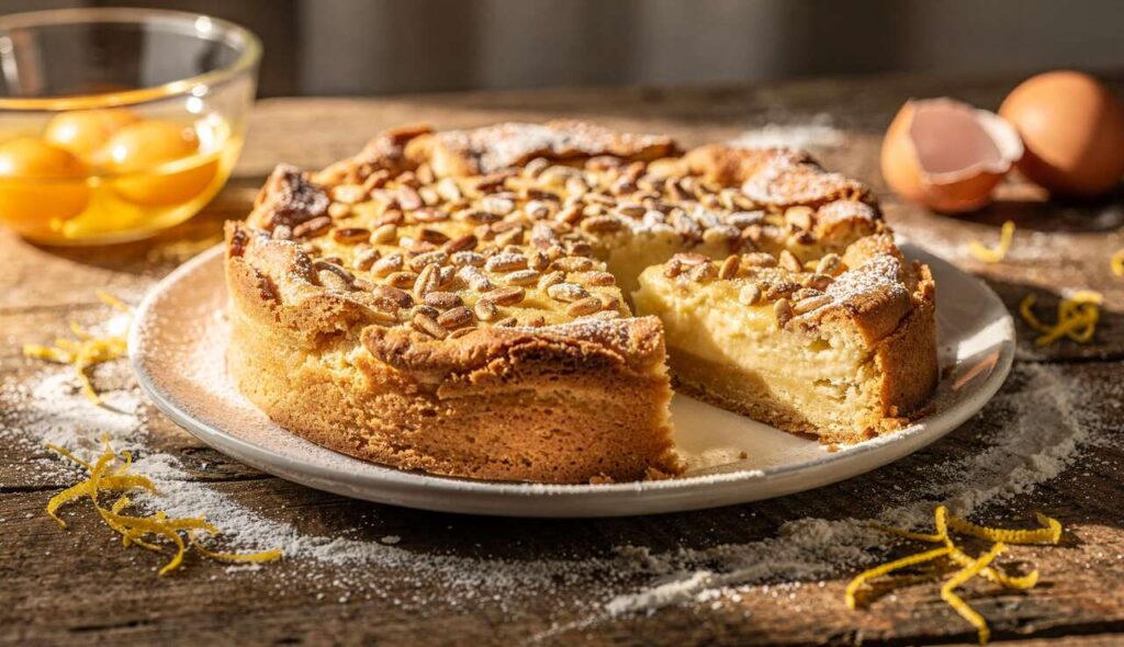 Dolcezza avvolgente: la torta della nonna con crema e pinoli che rallegrerà ogni occasione