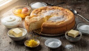 Torta del Chiostro con yogurt fresco senza farina vellutata