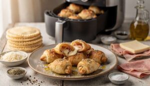 Mini fagottini in friggitrice ad aria – ricetta semplice e veloce